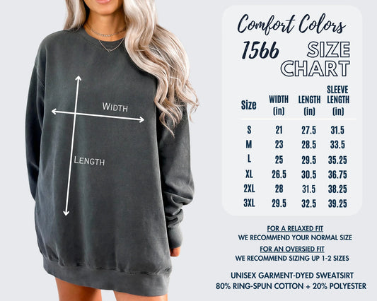 Comfort Color Sweatshirt, Embroidered - Holtville