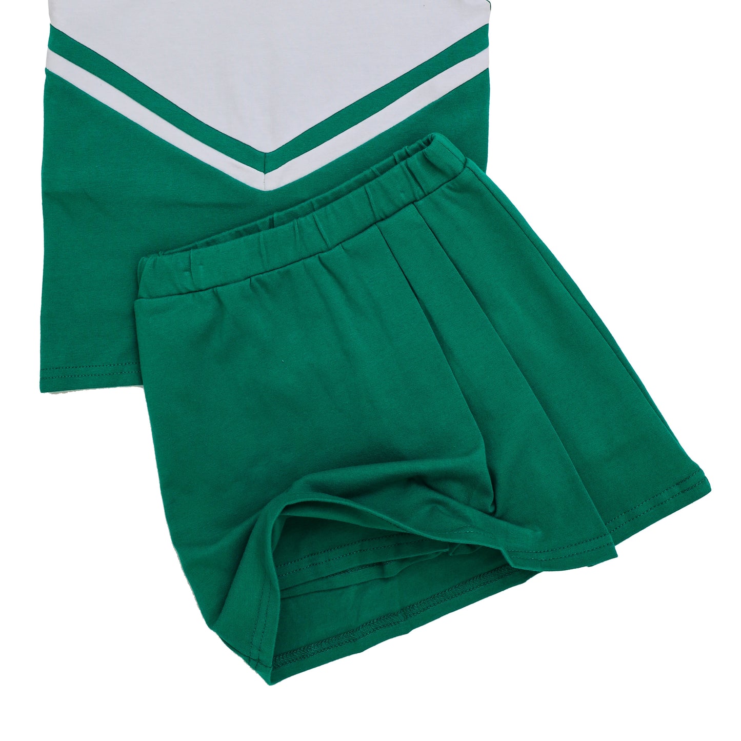 Cheer Uniform Skort Set - Kelly Green/white