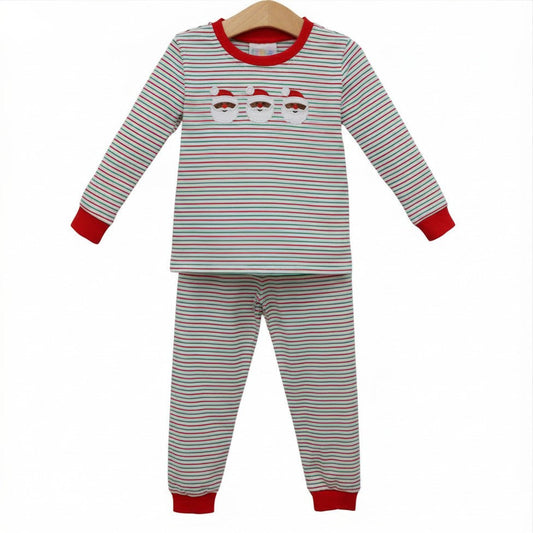 Christmas Candy Stripe Dark Skin Santa Set
