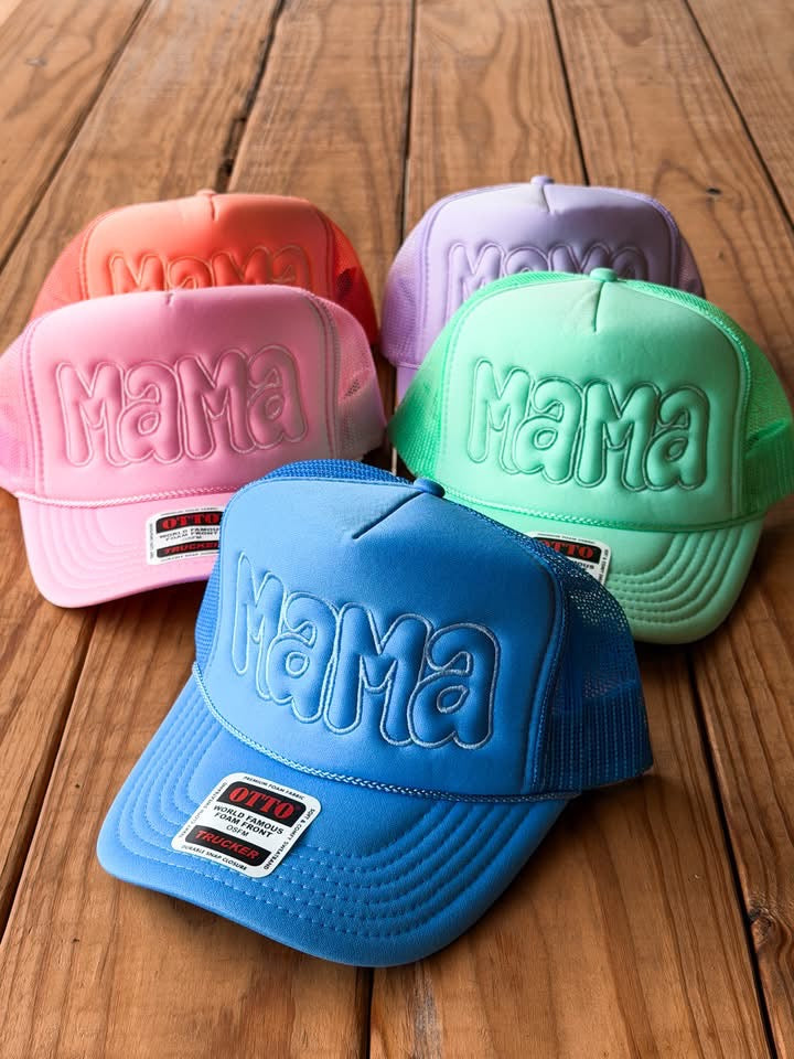 Bubble Letter Mama Trucker