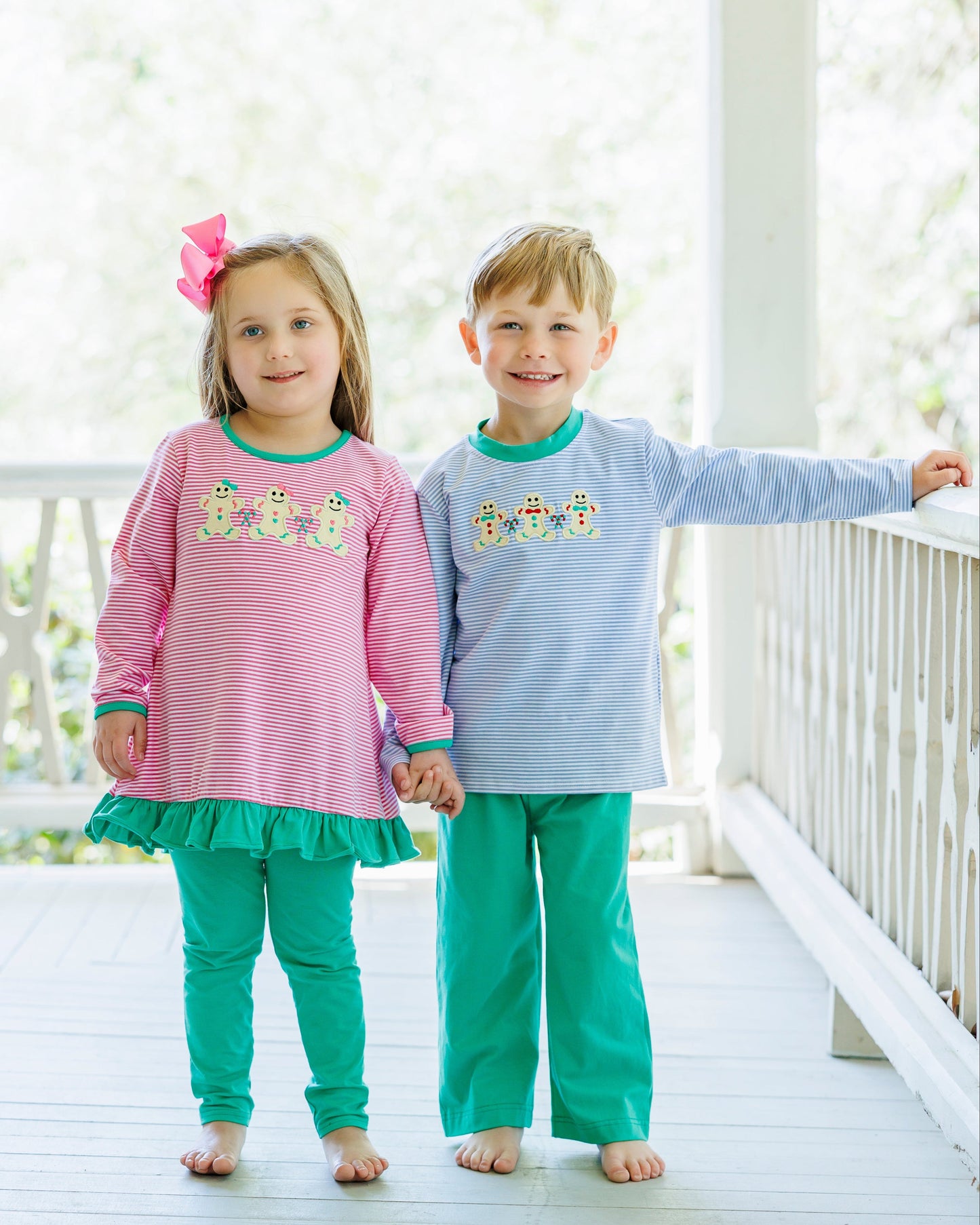 Sweet Christmas Treat Ruffle Pants Set