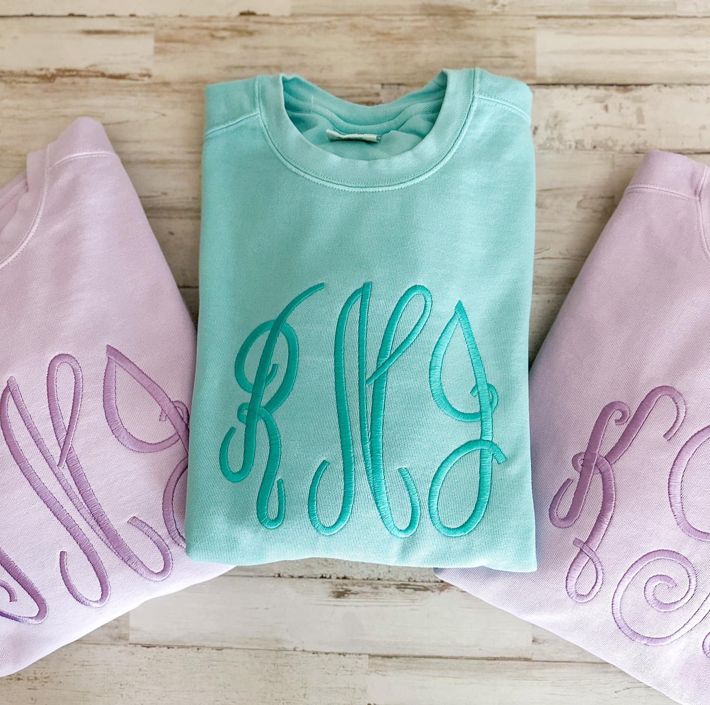 Comfort Color Large Monogram Sweatshirt