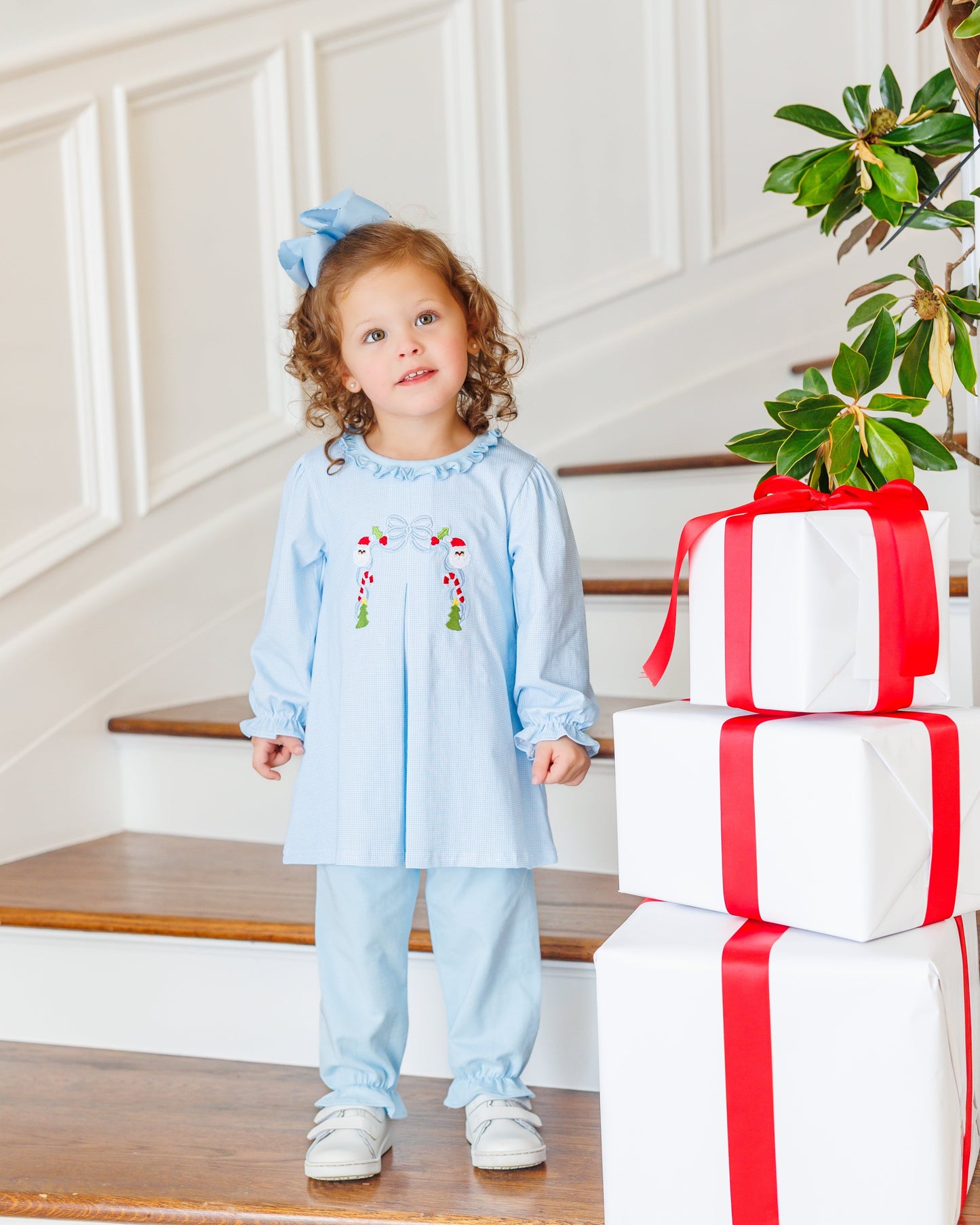A Classic Christmas Pleat Bloomer Set