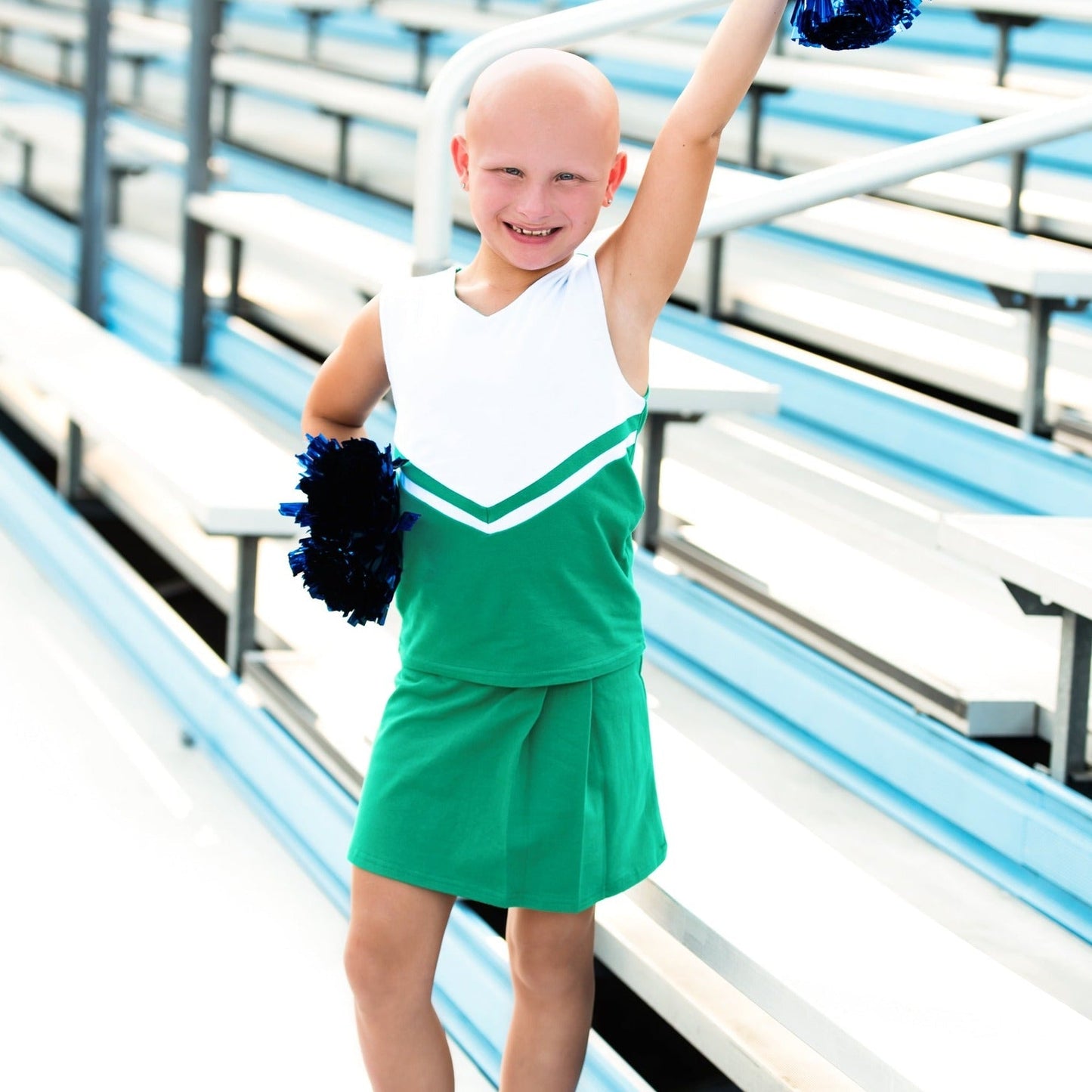 Cheer Uniform Skort Set - Kelly Green/white