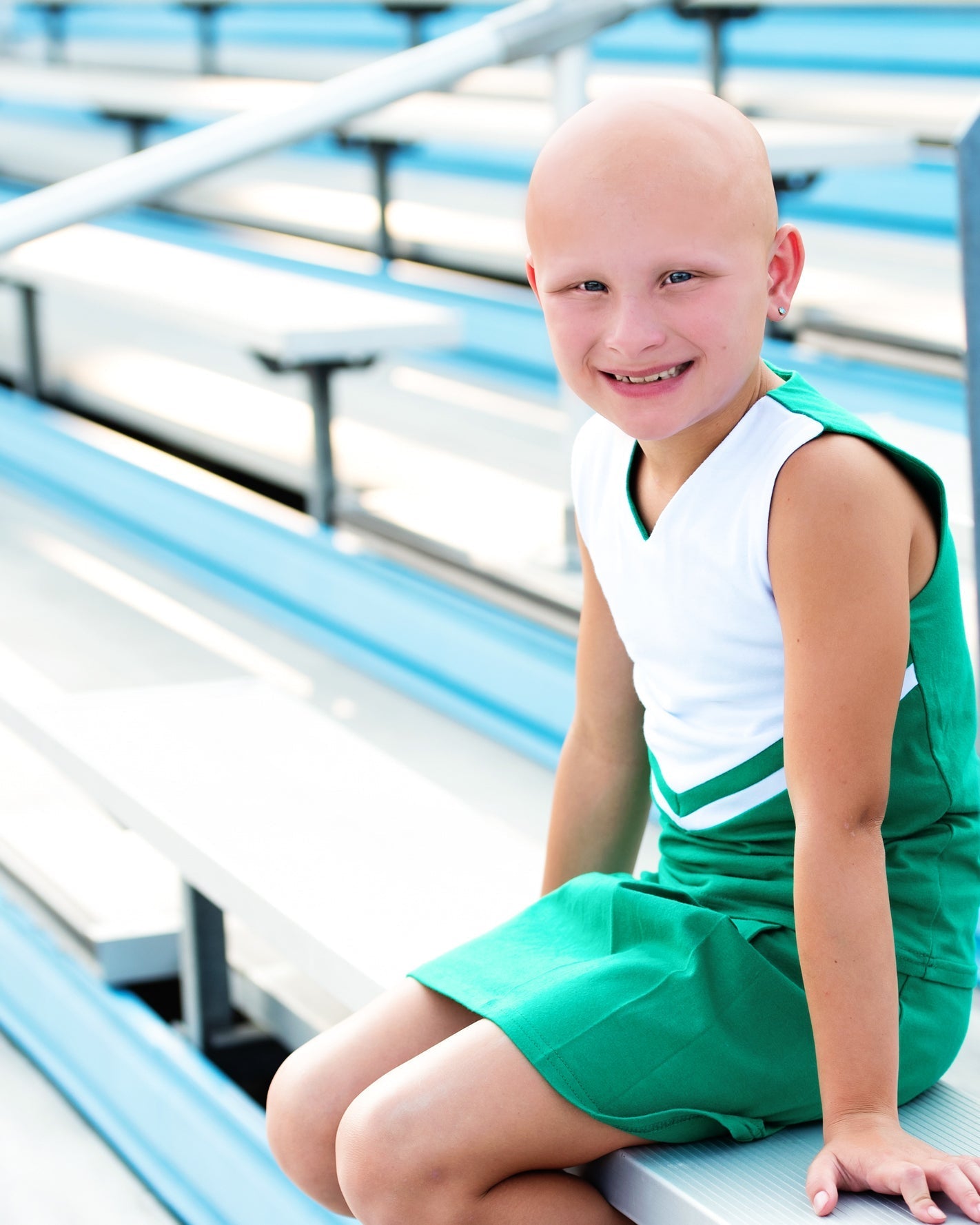 Cheer Uniform Skort Set - Kelly Green/white