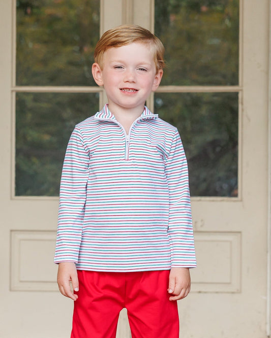 Christmas Candy Stripe Evan Pullover