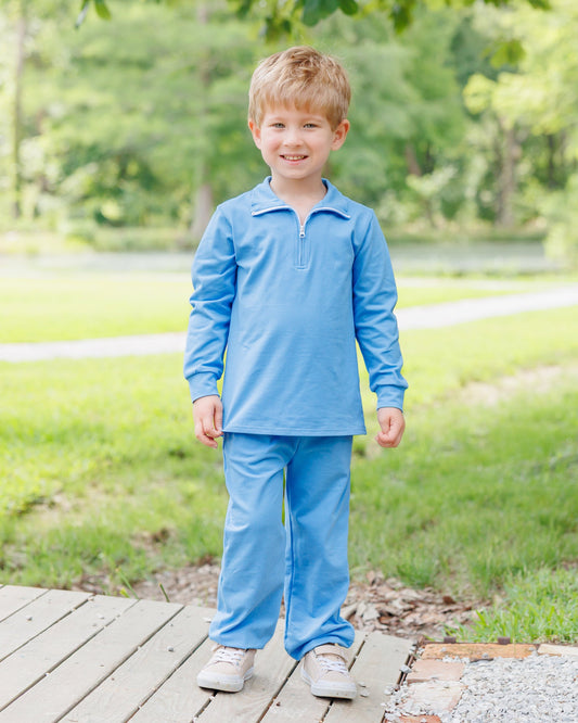 Evan Pullover Set - Cornflower Blue