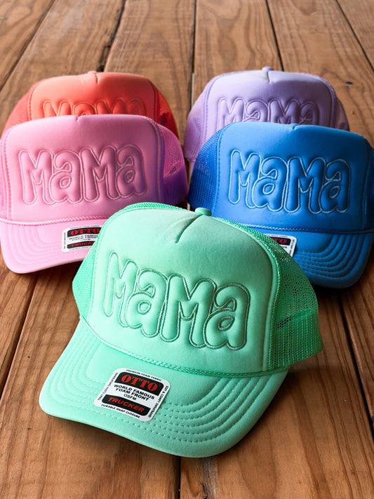 Bubble Letter Mama Trucker