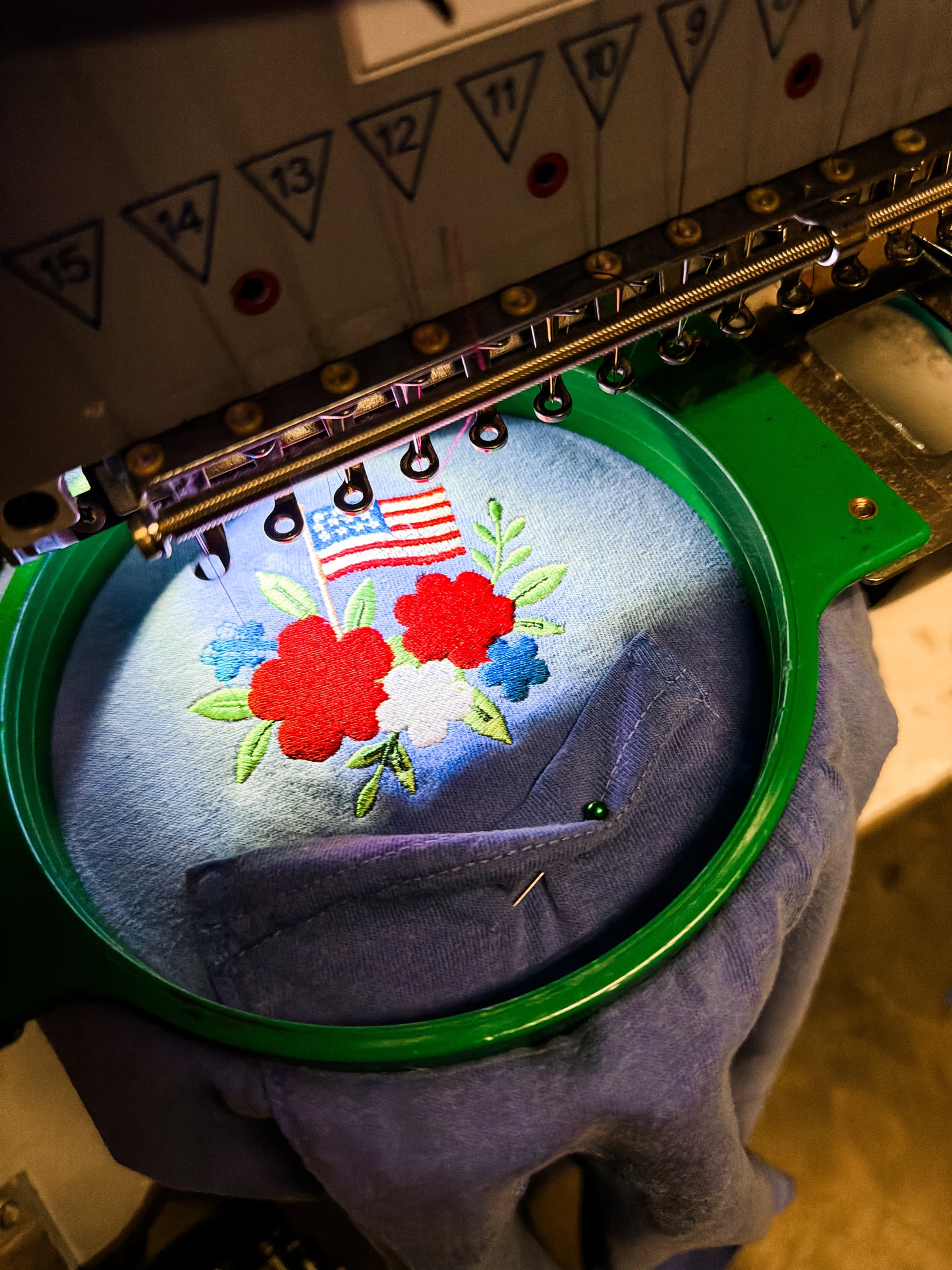 Floral Flag Pocket Tee - TWENTY DOLLAR DEAL