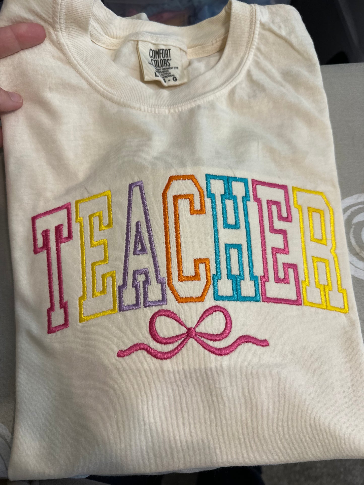TEACHER Embroidered Tee
