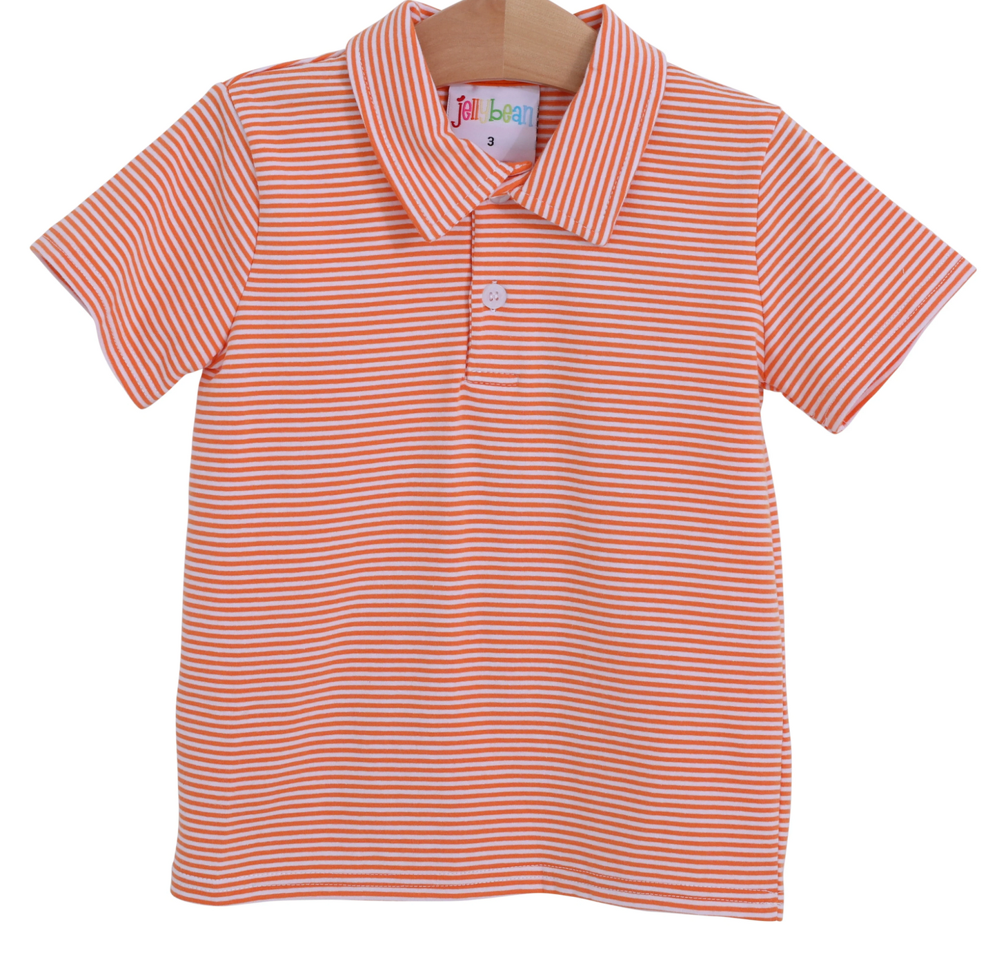 AU ORANGE Stripe Polo