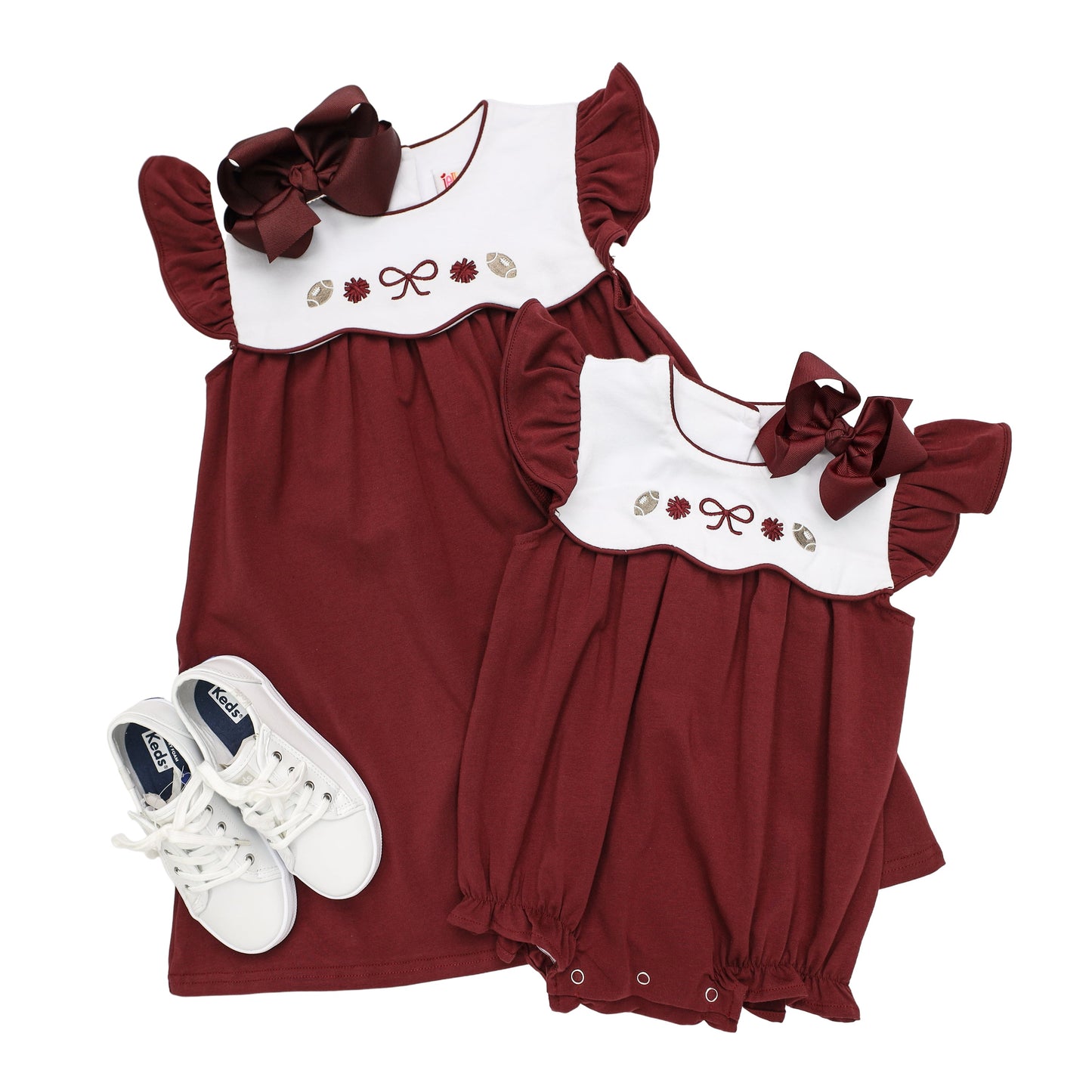 Team Spirit Scallop Bubble - Maroon