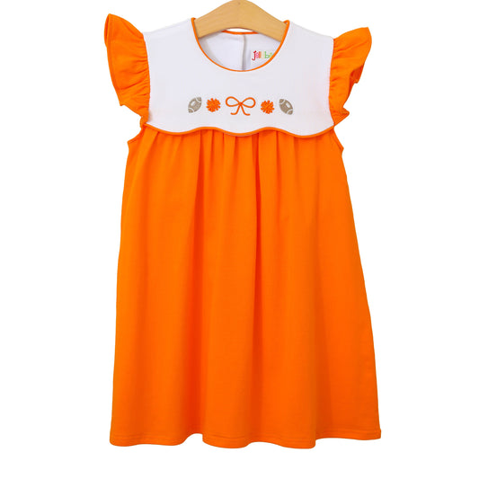 Team Spirit Scallop Dress - Orange