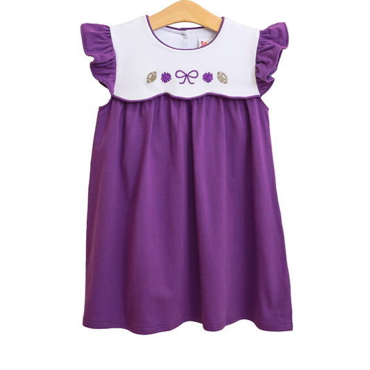 Team Spirit Scallop Dress - Purple